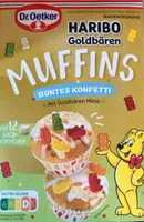Haribo Goldbären Muffins buntes Konfetti