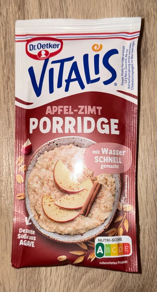 Vitalis Apfel-Zimt Porridge