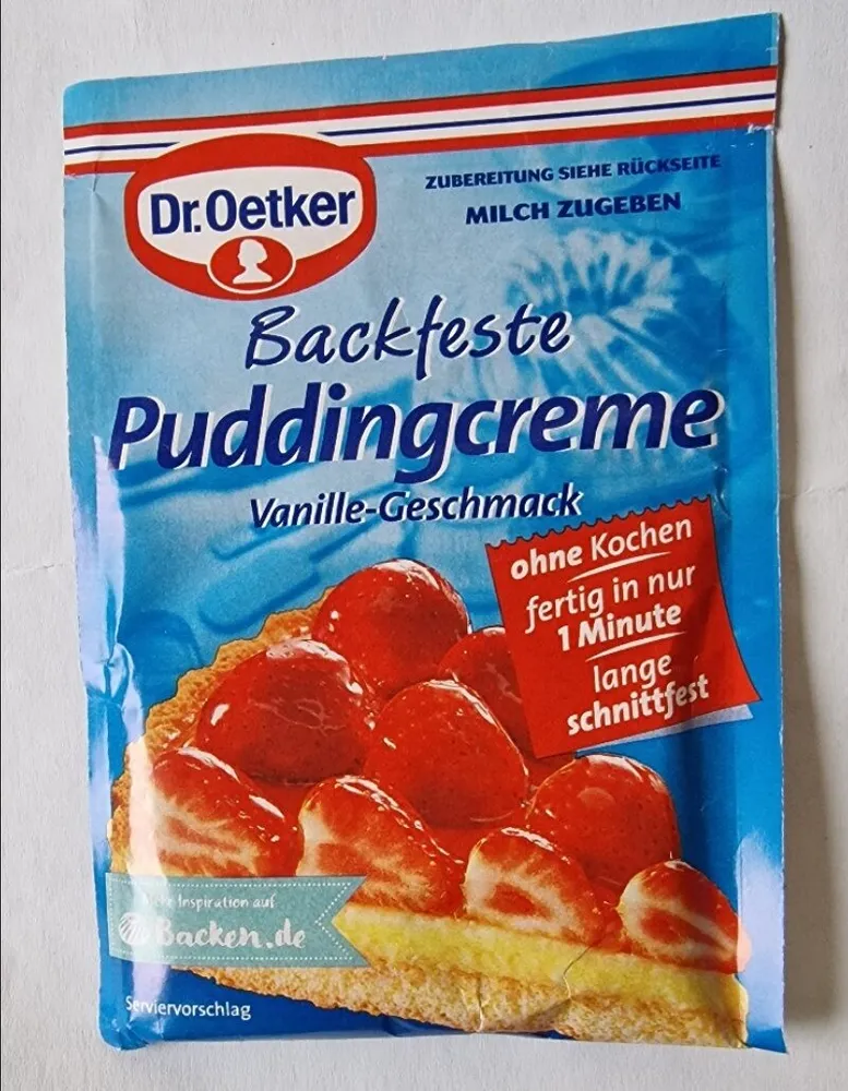 Backfeste Puddingcreme Vanille