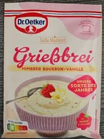 Grießbrei Himbeer Bourbon-Vanille