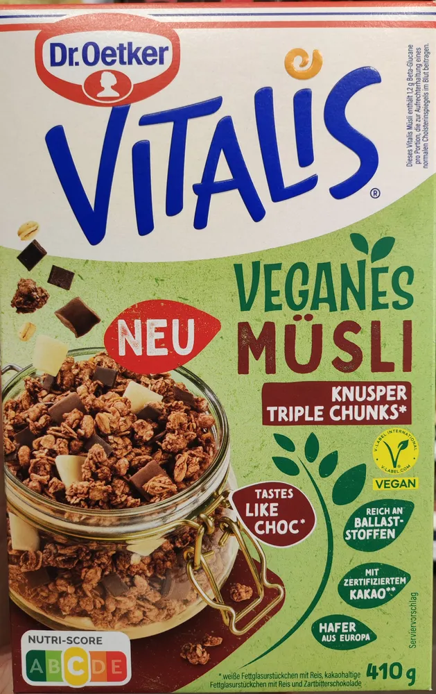 Veganes Müsli Knusper Triple Chunks