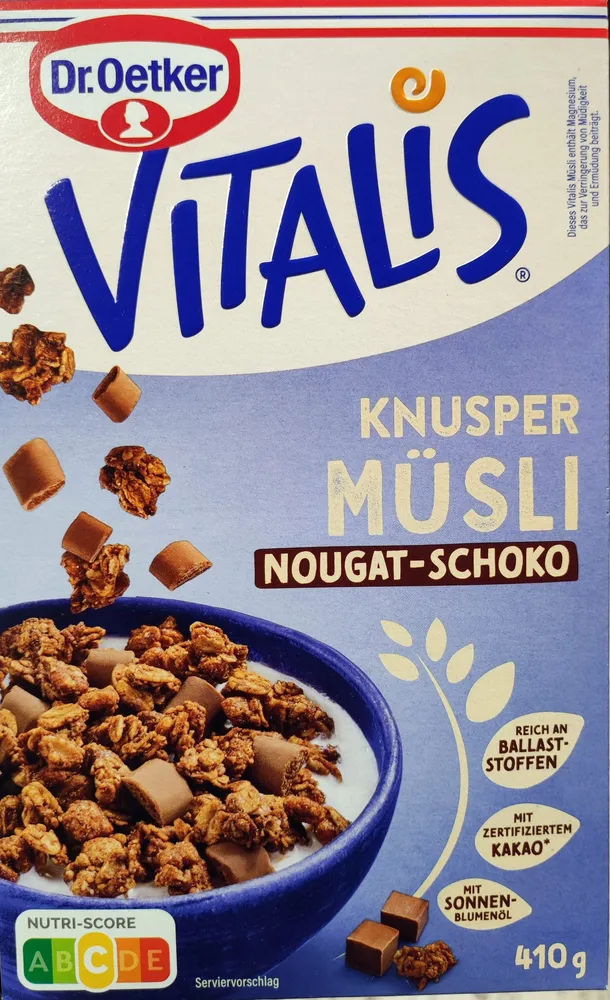 Knusper Müsli Nougat Schoko