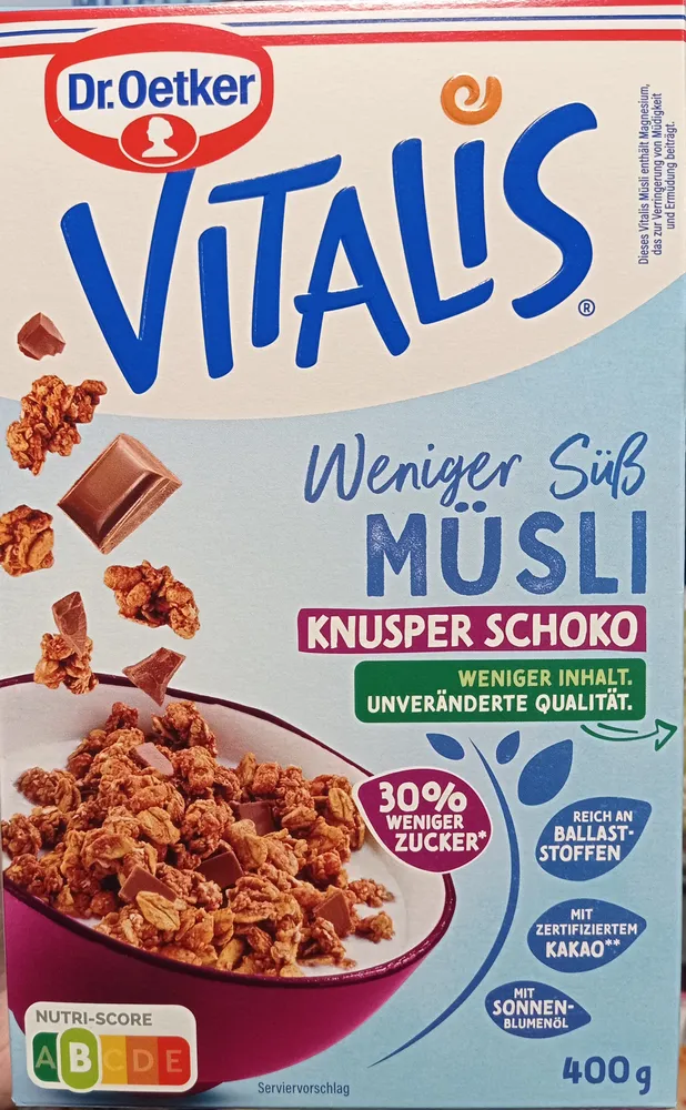 Vitalis Knusper Schoko Müsli