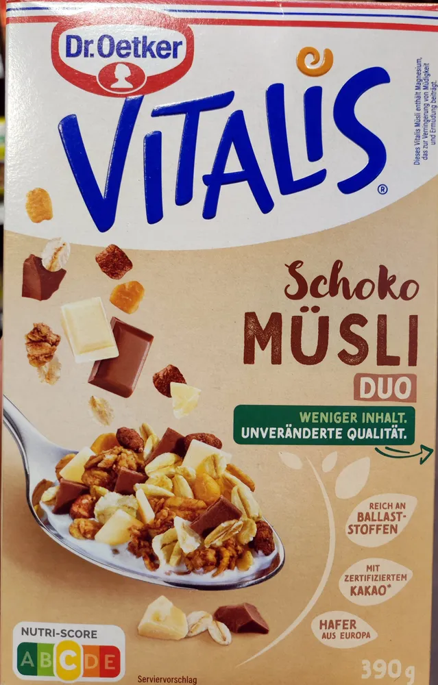 Vitalis Schoko Müsli Duo
