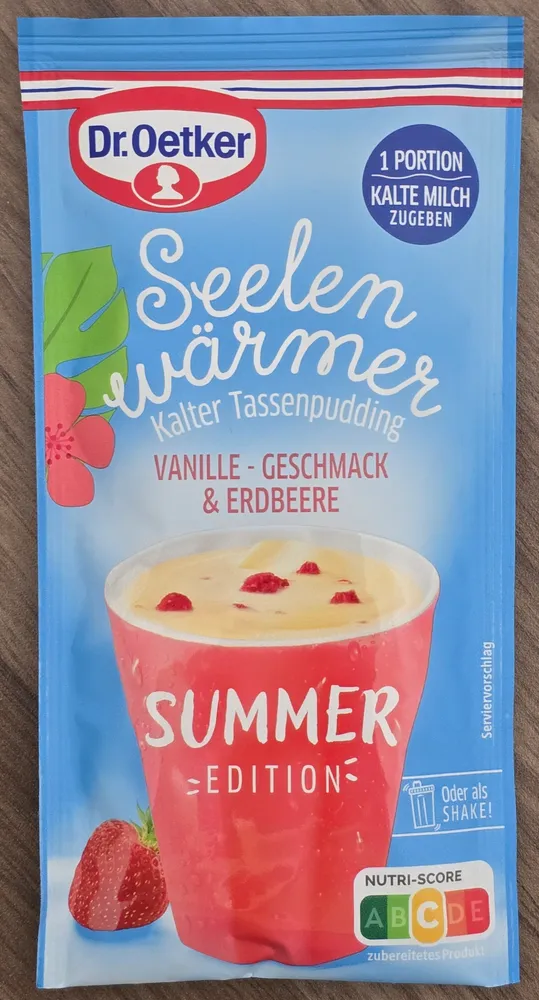 Seelenwärmer Vanille Erdbeere Pudding