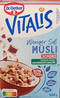 Müsli Schoko weniger süss