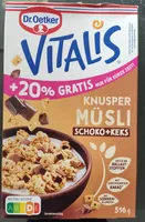 Vitalis KNUSPER MÜSLI SCHOKO+KEKS