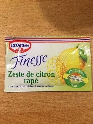 Geriebene Zitronenschale