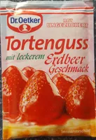 Süßes Tortenguss rot