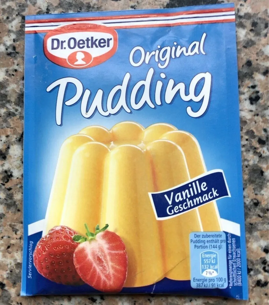 Pudding original goût vanille