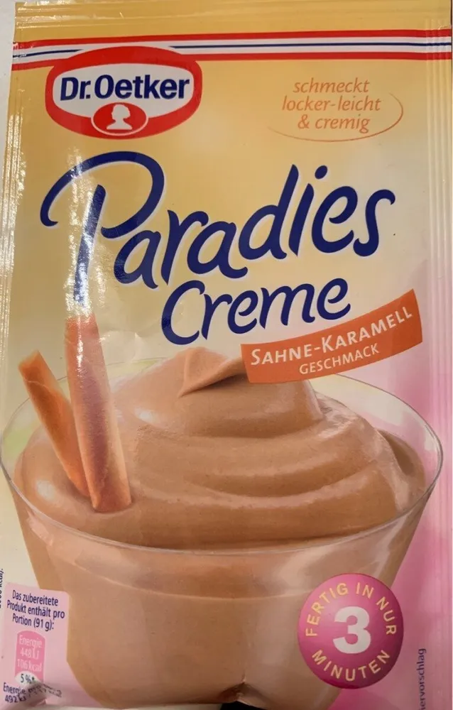 Paradies Creme Sahne-Karamel