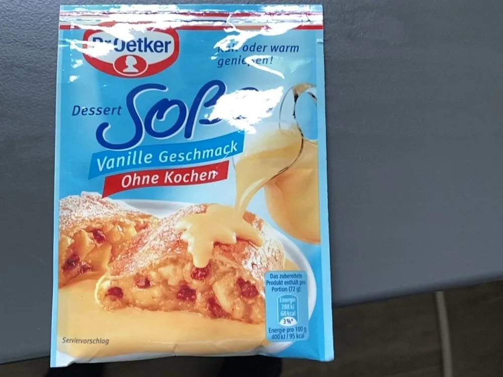 Dessert Soße Vanille