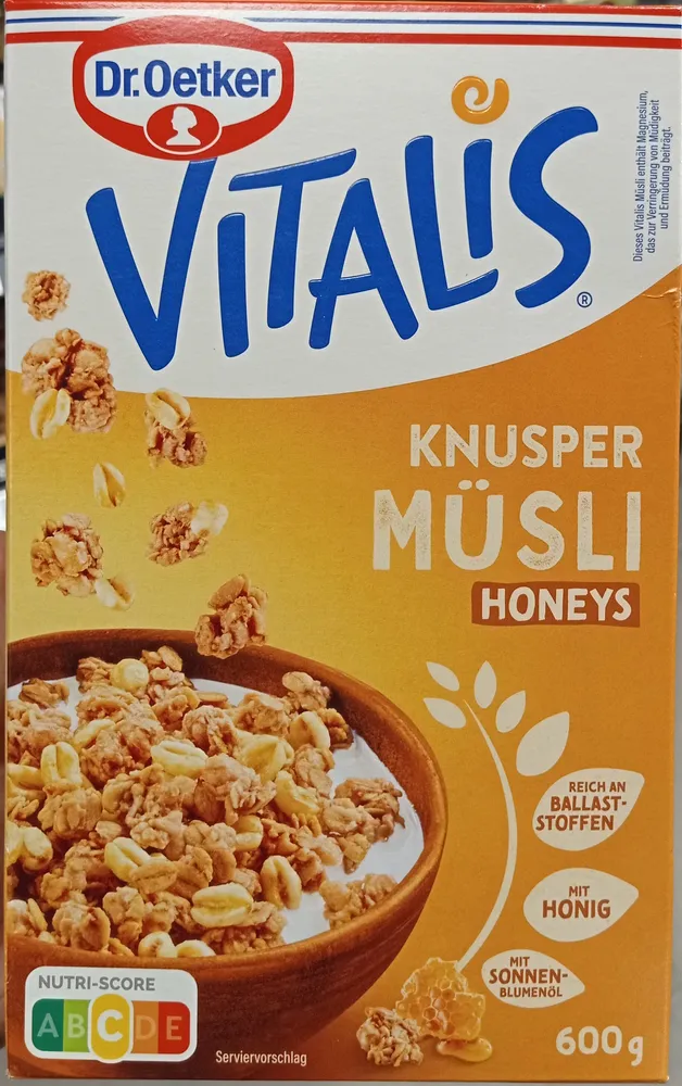 Vitalis Knusper müsli Honeys