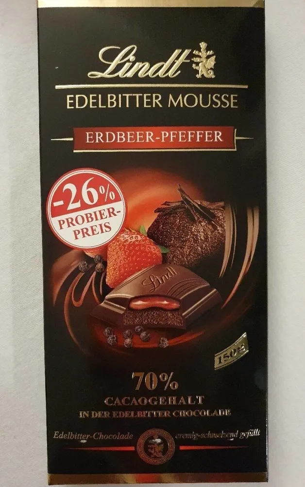 Edelbitter Mousse - Erdbeer-Pfeffer