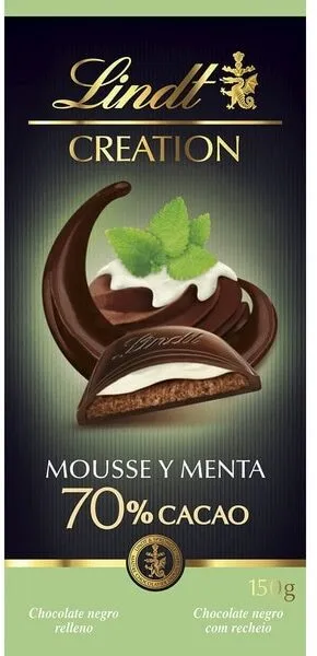 Chocolate 70% mousse y menta