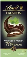 Chocolate 70% mousse y menta