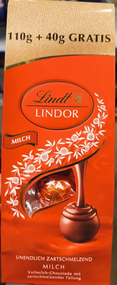 Lindor Milch +40g gratis
