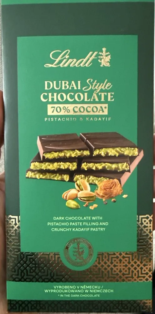 Dubai Style Chocolate 70% Cocoa