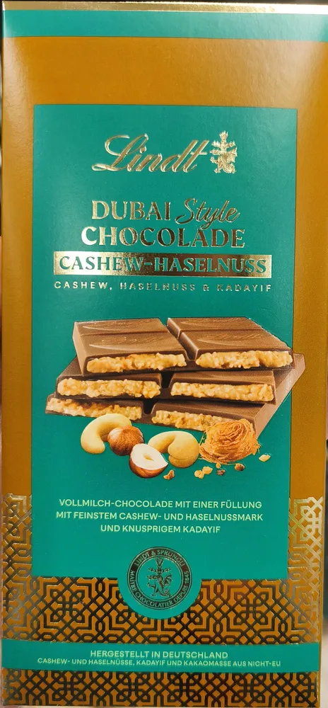 Dubaï style Cashew Haselnuss