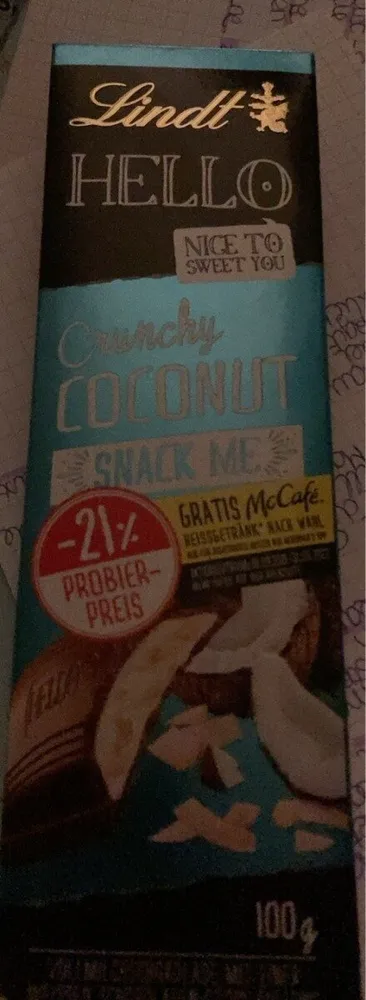chocolat noix de coco