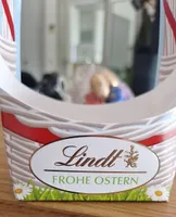 Gold bunny in a basket