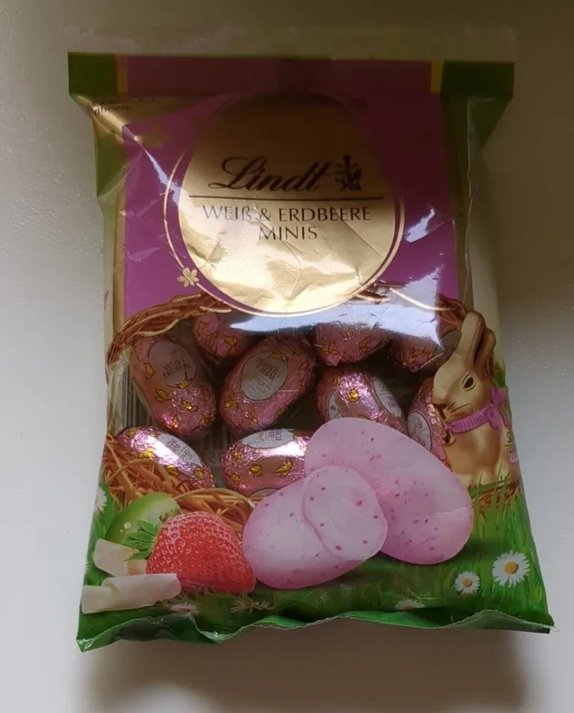 Weiß und Erdbeeren Minis