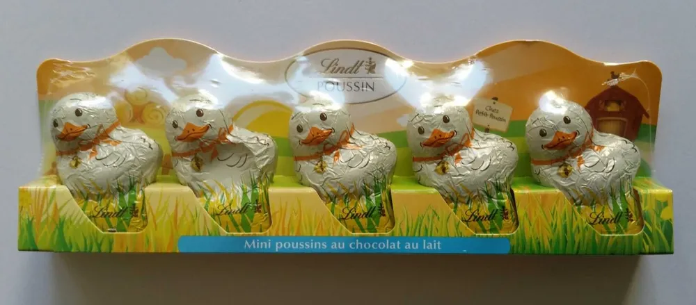 Mini poussins au chocolat au lait