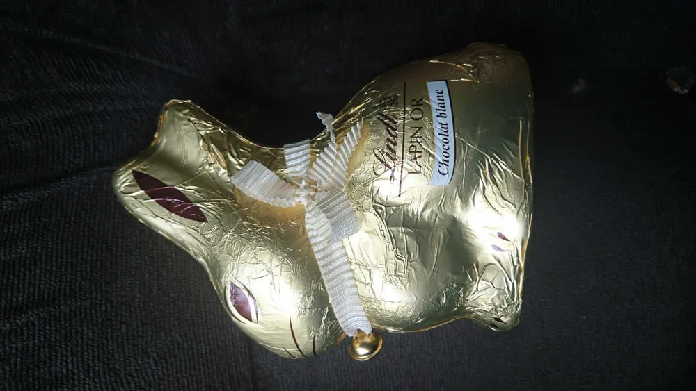 Lapin Or chocolat blanc