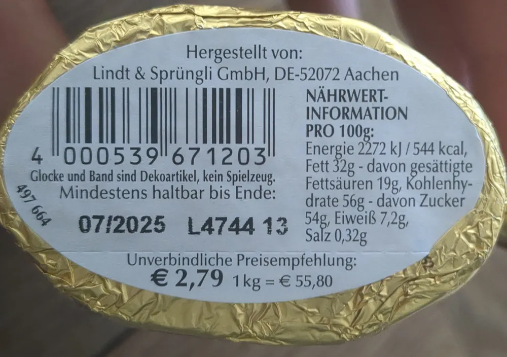 Vollmilch-Schokolade