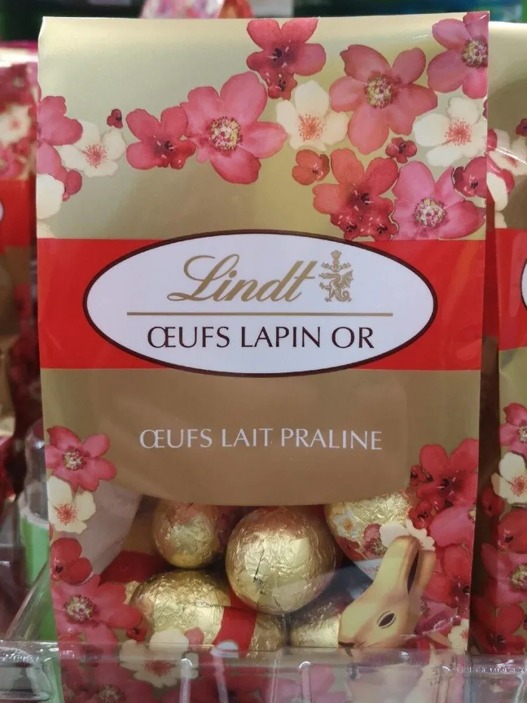 Oeufs lait praliné lapin d'Or
