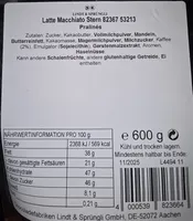 Latte Macchiato Stern 82367 53213 Pralinés