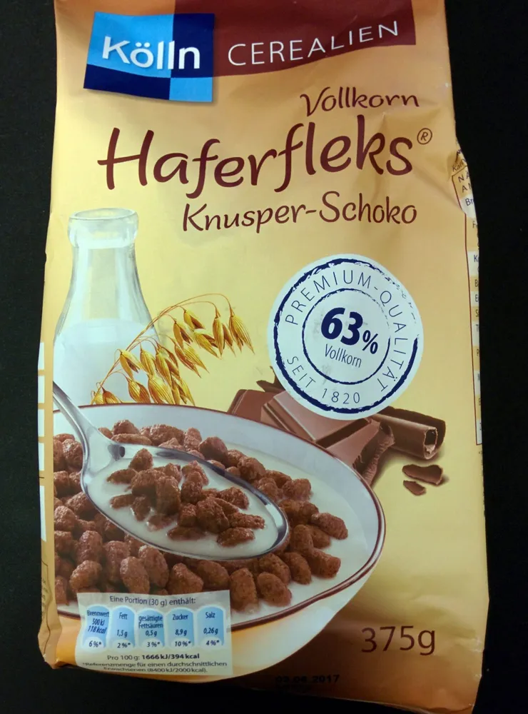 Vollkorn Haferfleks Knusper-Schoko