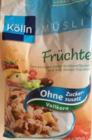 Früchte Müsli ohne Zuckerzusatz