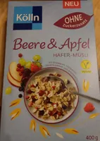 Hafer Müsli Beere Apfel