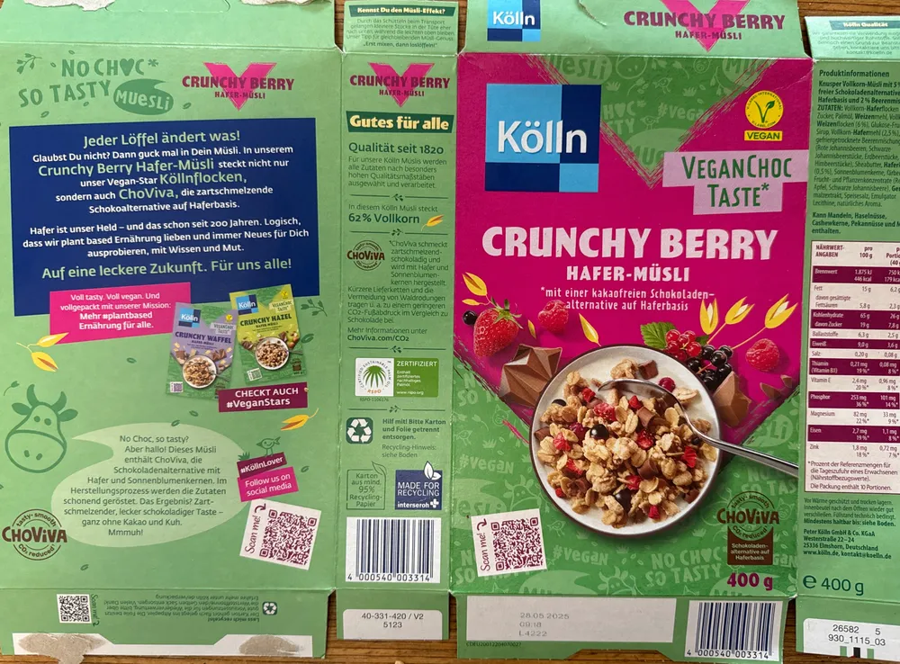 Crunchy Berry Hafer-Müsli