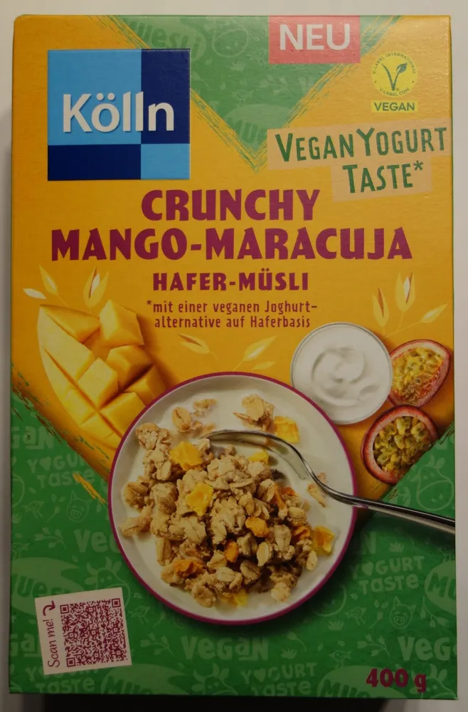Crunchy Mango-Maracuja Hafer-Müsli