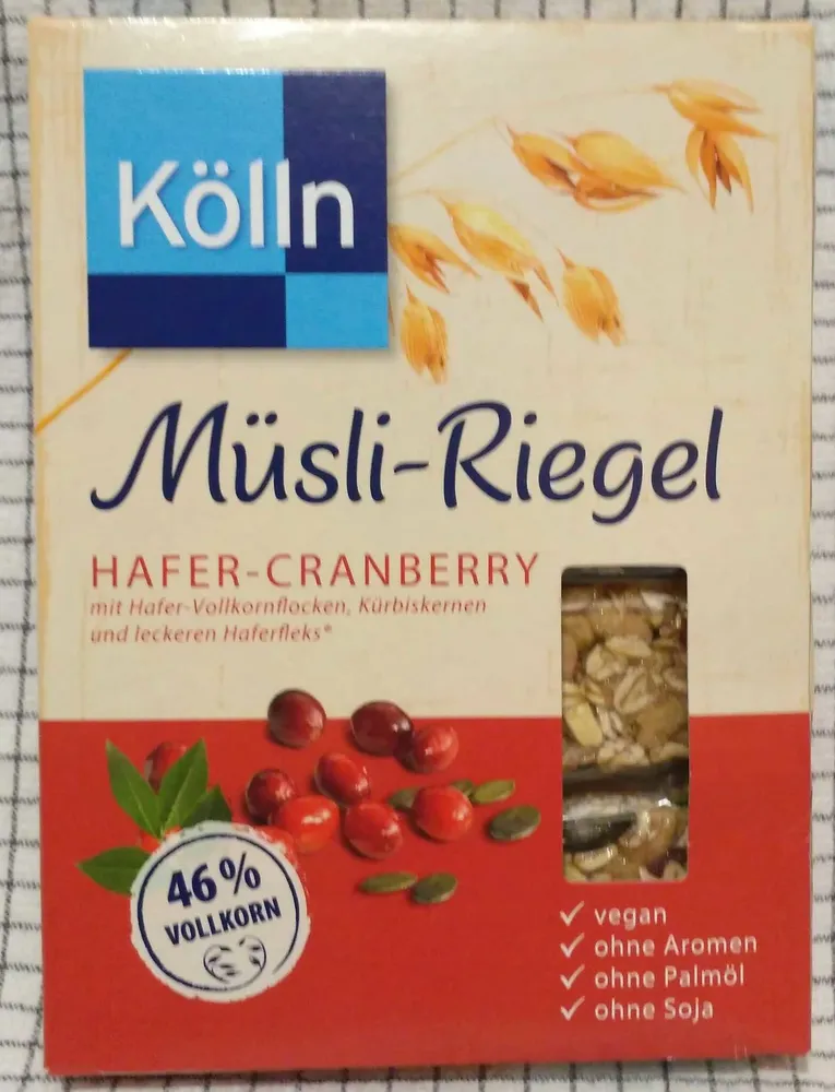 Müsli-Riegel Hafer Cranberry