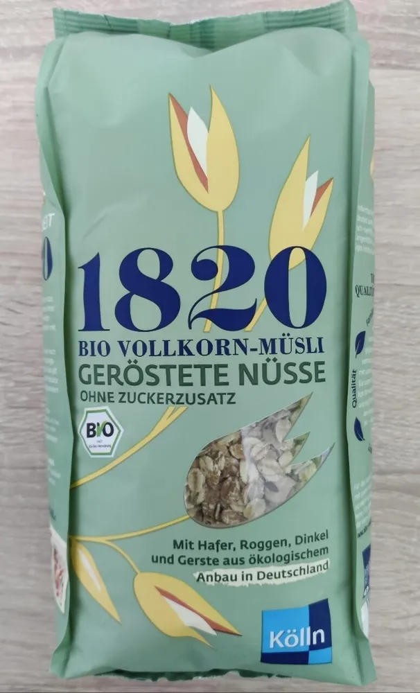Bio Vollkorn-Müsli Geröstete Nüsse