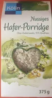 Cremig-zartes Hafer-Porridge Nuss