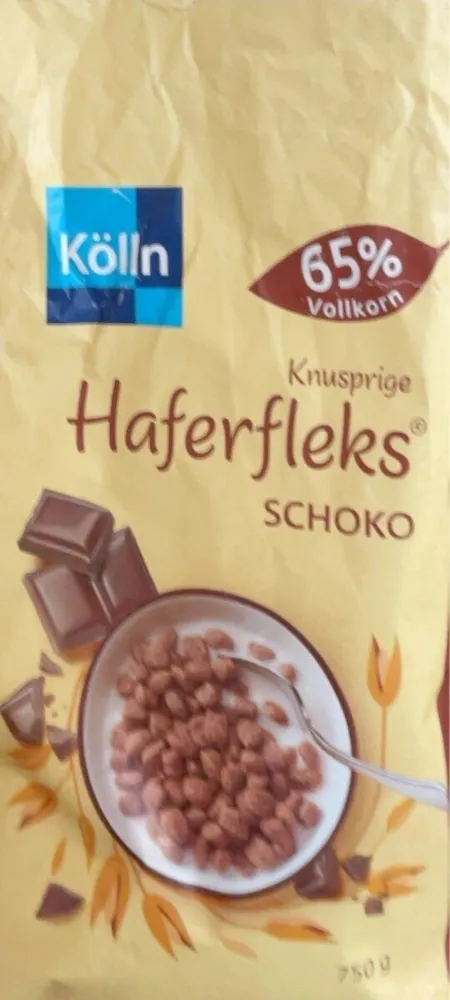 Knusprige Haferfleks Schoko