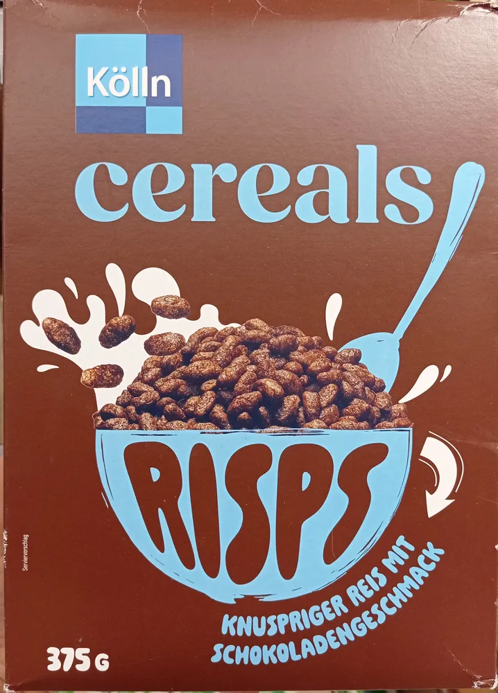 Risps - knuspriger Reis mit Schokoladengeschmack