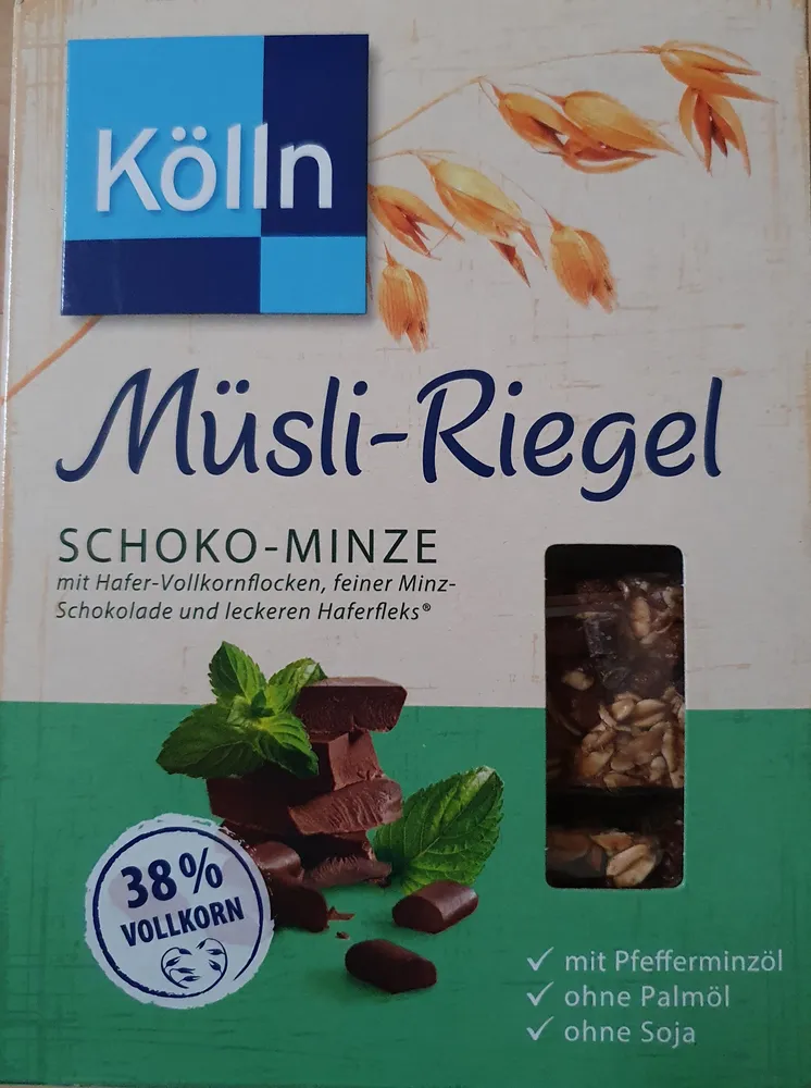 Müsli-Riegel Schoko-Minze