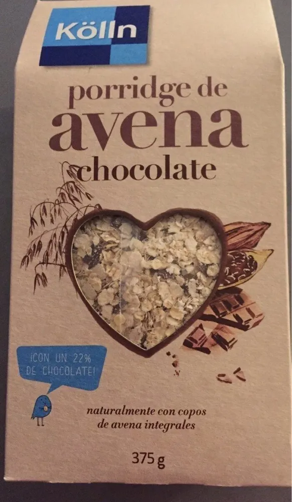 Porridge de avena chocolate