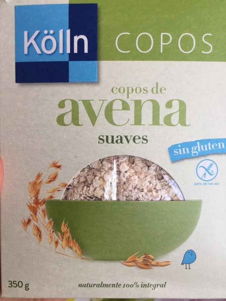 Copos de avena suaves sin gluten