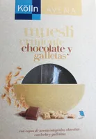 Muesli crujiente chocolate y galletas