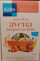 Muesli de avena integral con fruta