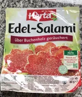 Herta Edel Salami über Buchenholz Geräuchert, Sala...