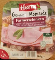 FARMERSCHINKEN mit Honig verfeinert und über Buchenholz geräuchert, gegart