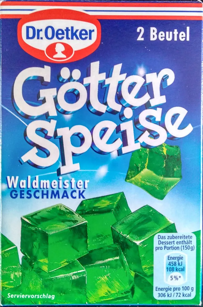 Götterspeise Waldmeister Geschmack