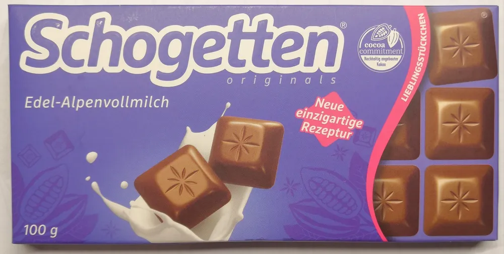 Schogetten - Edel-Alpenvollmilchschokolade